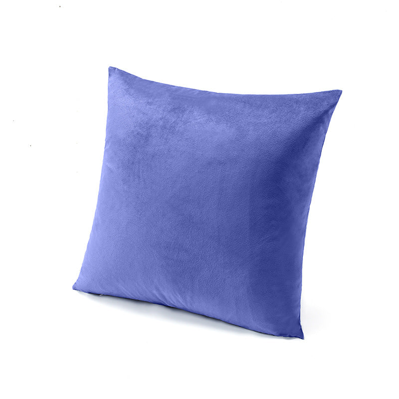Luxury Velvet Solid Color Cushion Cover – Elegant Violet Blue